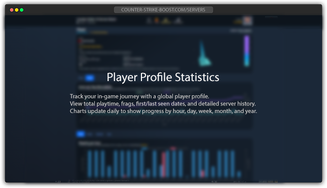Player profile system for tracking stats and achievements in CS 1.6